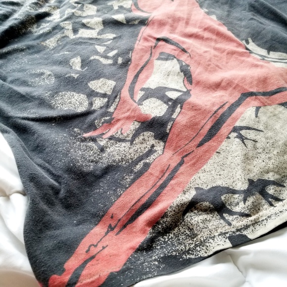 Vintage Nike Jordan S/S All-Over Print Grey Tag - Picture 6 of 8